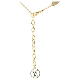 Louis Vuitton-Collar Louis Vuitton Essential V dorado-Dorado