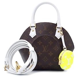 Louis Vuitton-Bolso satchel BB Louis Vuitton Monogram Match Ellipse marrón-Castaño