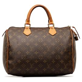 Louis Vuitton-Monogramme Speedy marron Louis Vuitton 30 Sac de boston-Marron