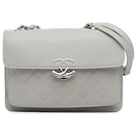 Chanel-Gray Chanel Small CC Box Urban Companion Flap Shoulder Bag-Other