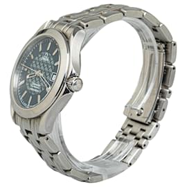 Omega-Silberne Omega Seamaster-Uhr mit Automatikwerk aus Edelstahl -Silber