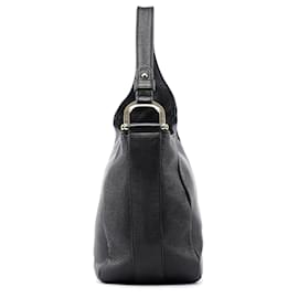 Gucci-GUCCI Shoulder bags Leather Black Hobo-Black