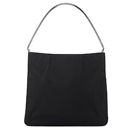 Prada-PRADA Shoulder bags Metal Black Tessuto Metallo-Black