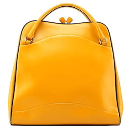 Prada-PRADA Handbags Leather Yellow Cleo-Yellow