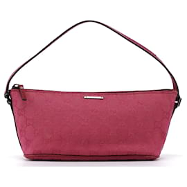 Gucci-GUCCI Handtaschen Baumwolle Pink Jackie-Pink