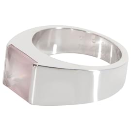 Cartier-Cartier Tank 8 mm Wide Moonstone Fashion Ring in 18K white gold-Silvery,Metallic