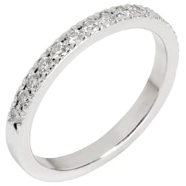 Tiffany & Co-TIFFANY & CO. Fede nuziale Novo Half-Eternity con diamanti in platino 0.18 ctw-Argento,Metallico
