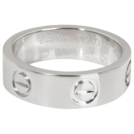 Cartier-Cartier LOVE Ring in Platinum, Size 50-Silvery,Metallic