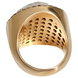 Roberto Coin-Anillo Roberto Coin con cuarzo y diamantes en 18K oro amarillo 0.95 por cierto-Plata,Metálico