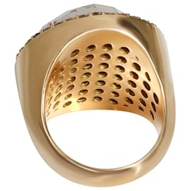Roberto Coin-Roberto Coin Quartz Diamond linedt Ring in 18k yellow gold 0.95 ctw-Silvery,Metallic
