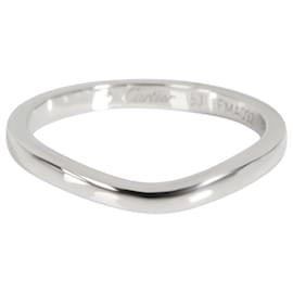 Cartier-Cartier Ballerine Curved Wedding Band in Platinum-Silvery,Metallic