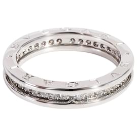 Bulgari-Bvlgari B.Zero1 Diamond Ring in 18K white gold 0.45 ctw-Silvery,Metallic