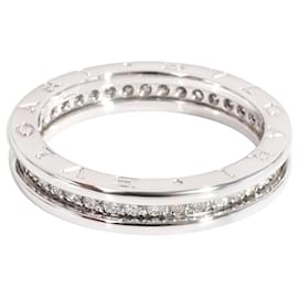 Bulgari-Bvlgari B.Zero1 Diamond Ring in 18K white gold 0.45 ctw-Silvery,Metallic