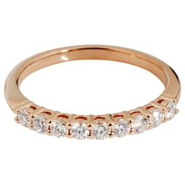 Tiffany & Co-TIFFANY & CO. Tiffany Forever Diamond Wedding Band in 18k Rose Gold 0.27 ctw-Metallic