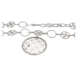 Autre Marque-John Hardy Kawung Pierced Halskette aus Sterlingsilber mit 50 mm breiter Anhänger-Silber,Metallisch