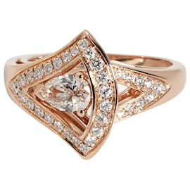 Bulgari-Bvlgari Diva's Dream Diamond Ring in 18k Rose Gold 0.67 ctw-Metallic