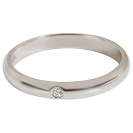 Cartier-Cartier 1895 Banda Diamante em 950 Platina 01 ctw-Prata,Metálico