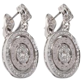 Bulgari-BVLGARI Cerchi Astrale Diamond Earrings in 18K white gold 1.3 ctw-Silvery,Metallic