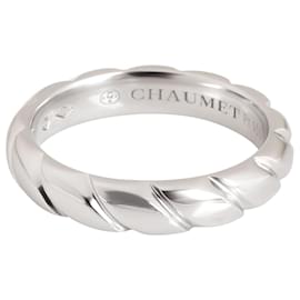 Chaumet-Chaumet Torsade de Chaumet Diamond Band en platino GHI VS2-SI1 05 por cierto-Plata,Metálico