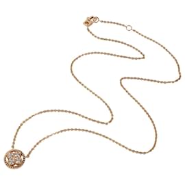 Louis Vuitton-Louis Vuitton Blossom BB Diamond Pendant em 18k Rose Gold 0.2 ctw-Metálico