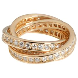 Cartier-Cartier vintage Trinity anello di diamanti in 18K 3 giallo oro 1.55 ctw-D'oro,Metallico