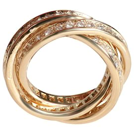 Cartier-Cartier vintage Trinity anello di diamanti in 18K 3 giallo oro 1.55 ctw-D'oro,Metallico