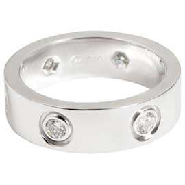 Cartier-Cartier Love Diamond Ring in 18K white gold 0.46 ctw-Silvery,Metallic