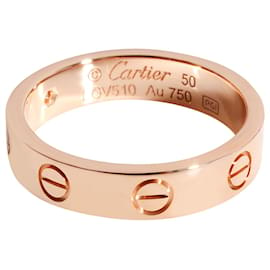 Cartier-Aliança de casamento Cartier Love 1 diamante, 18k Rose Gold 02 ctw-Metálico