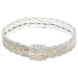 Autre Marque-John Hardy Modern Chain Collection Diamond Bracelet, sterling silver 2.37 ctw-Silvery,Metallic