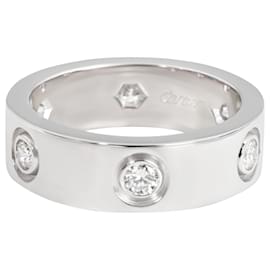 Cartier-Cartier Love 6 Diamond Ring in 18kt white gold 0.46 ctw-Silvery,Metallic