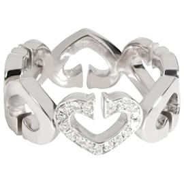 Cartier-Cartier Hearts and Symbols Diamond Band in 18K oro bianco 0.17 ctw-Argento,Metallico