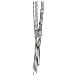 David Yurman-David Yurman Confetti Diamond Lariat Style Necklace, sterling silver 0.1 ctw-Silvery,Metallic