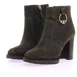 Tory Burch-TORY BURCH  Ankle boots T.US 7 Suede-Khaki