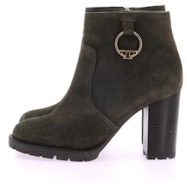 Tory Burch-TORY BURCH  Ankle boots T.US 7 Suede-Khaki