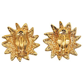 Chanel-Boucles d'oreilles à clip Chanel Gold Lion Motiff-Doré