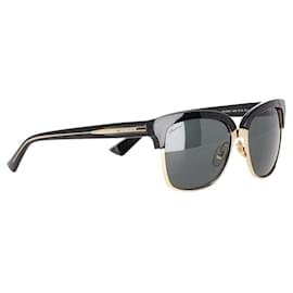 Gucci-Gucci GG0697S Sonnenbrille aus schwarzem Acetat-Schwarz