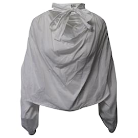 Vivienne Westwood-Vivienne Westwood – Garret – Bluse mit Schleife aus weißer Baumwolle-Weiß