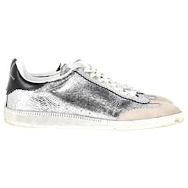 Isabel Marant-Isabel Marant Bryce Sneakers in Silver Leather-Silvery,Metallic
