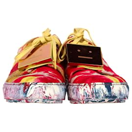 Acne-Acne Studios Zapatillas deportivas con estampado Adriana en pelo de potro multicolor-Multicolor