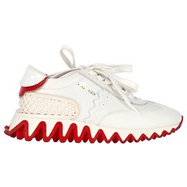 Tênis Christian Louboutin Loubishark em couro branco Branco