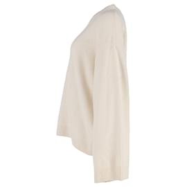 Totême-Totême Knit Sweater in Cream Wool-White,Cream