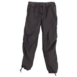 Calça cargo Ganni Popeline em algodão preto Preto