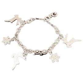 Dolce & Gabbana-Rare vintage DOLCE & GABBANA steel bracelet with reindeer and Christmas stars.-Silvery