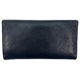 Louis Vuitton-Louis Vuitton leather wallet Iris case purse wallet black monogram-Black