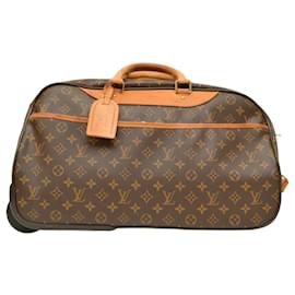 Louis Vuitton-Louis Vuitton Brown Monogram Eole 50 Sac Voyage Rolling Luggage Suitcase M23204-Brown