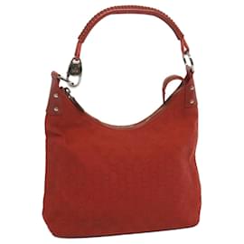 Gucci-GUCCI GG Canvas Shoulder Bag Red 115003 auth 67816-Red