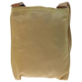 Prada-PRADA Shoulder Bag Nylon Beige Auth fm3208-Beige