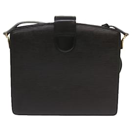 Louis Vuitton-LOUIS VUITTON Epi Capuchin Shoulder Bag Black M52342 LV Auth 68454-Black