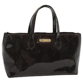 Louis Vuitton-LOUIS VUITTON Monogram Vernis Wilshire PM Hand Bag Amarante M93641 Auth yk11193-Other