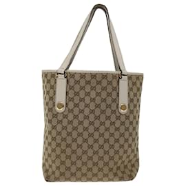 Gucci-GUCCI GG Lona Tote Bag Bege 153009 auth 68471-Bege